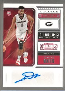 2018 Contenders Draft Picks #102 YANTE MATEN College Ticket Rookie AUTO - Bild 1 von 1