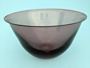 Vintage Amethyst lila Robert Deeble mundgeblasene Glasschale - Bild 1 von 4