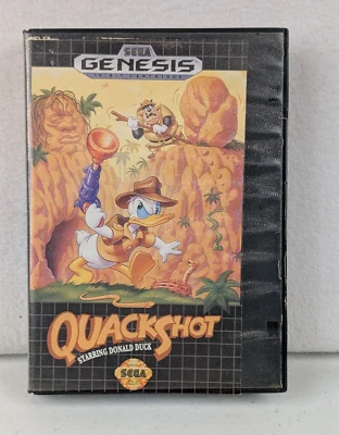 QuackShot Starring Donald Duck (Sega Genesis 1991) CIB w/Manual Authentic Tested - Image 1 of 4