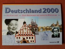 Deutschland2000-DerEuro naht-Erste Briefmarken mit doppelter Wertangabe DM Münze