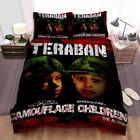 Camouflage Band Abum Teraban Quilt Duvet Cover Set King Queen Kids Bedclothes