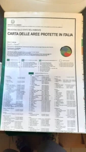 CARTA DELLE AREE PROTETTE IN ITALIA - 1991 - Imagen 1 de 2