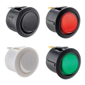 Maplin interruttori a bilanciere rotondi 20 mm ritaglio SPST - Foto 1 di 6