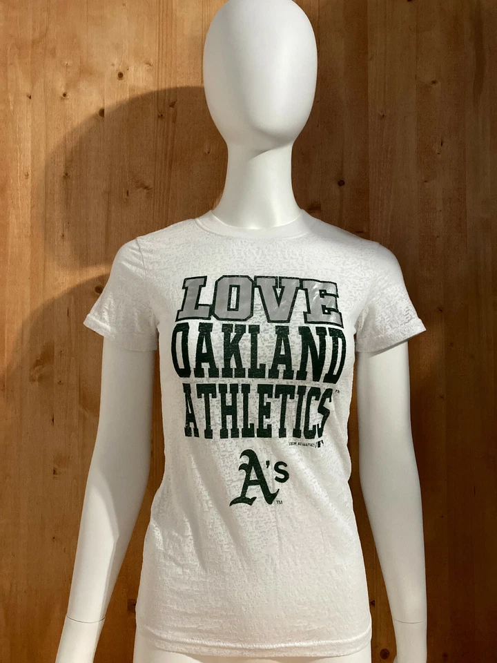 MLB LOVE OAKLAND ATLETISMO Gráfico NIÑAS T-Shirt Camiseta XL Extra Extra Grande Foto 1 de 4