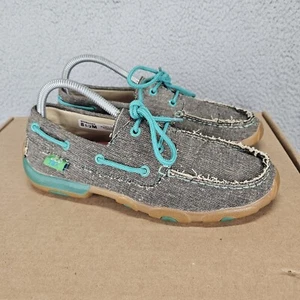 Mocasines Twisted X para mujer Eco Driving Moc talla 8,5 M gris lona WDM0085 - Imagen 1 de 7