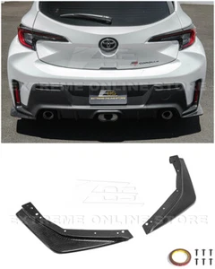 For 23-Up GR Corolla | GR Style CARBON FIBER Rear Spat Splitter Apron Lip Kit - Picture 1 of 18