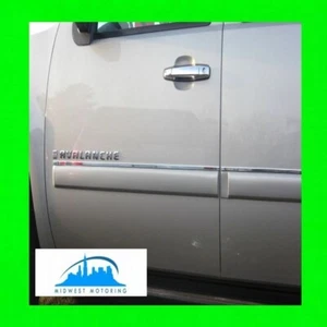 2007-2013 CHEVY CHEVROLET AVALANCHE CHROME SIDE DOOR TRIM MOLDINGS 4PC W/WRNTY - Bild 1 von 6