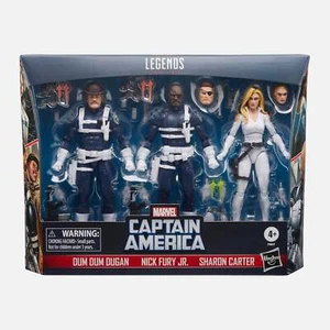 Marvel Legends Series S.H.I.E.L.D. Multi Pack Captain America Nick Fury Jr Actio - Picture 1 of 1
