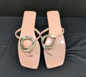 I.N.C International Concepts Yadira Flat Women's Sandals 9.5M Nude Smooth - Picture 1 of 8