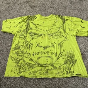 Frankenstein Full Print hellgrünes Shirt Gr. 2XL All Over Print AOP - Bild 1 von 6