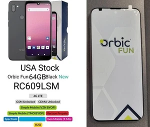 Spectrum Orbic Fun LTE 64GB RC609LSM Global Unlocked Verizon/T-Mobile/Consumer - Picture 1 of 12