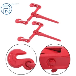 3/8"-1/2" Chain Truck Trailer Tie Down 9200 LBS 2 Pack Ratchet Load Binder - Picture 1 of 12