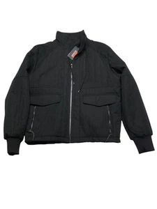 Bass Outdoor Mens Bomber Jacket Coat Medium Black Solid - Picture 1 of 2