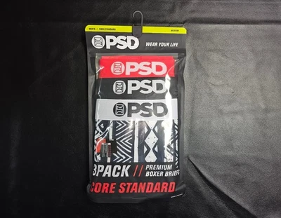 PSD 3-Pack Premium Core Boxer Briefs Mex Sizes S-XL Mexico White/Black/Red/Green - Image 1 of 4