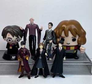 Harry Potter Figures Lot Nightlight, Alarm Clock, 5 Figures - Picture 1 of 19