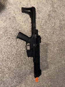 NEW Lancer Tactical Gen 2 Battle X 9mm CQB AEG Airsoft Gun w/ PDW Stock - Black - Picture 1 of 2