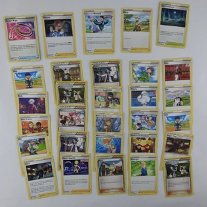 Pokemon Trainer Karten Lot 30 Karten Supporters Gym Leaders Elesa Sparkle Phoebe - Bild 1 von 1