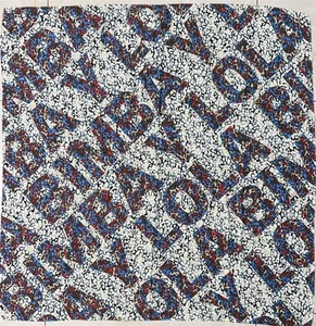 Nueva Bufanda Bimba Y Lola Grande 120cmx120cm Bufanda Letras - Imagen 1 de 2