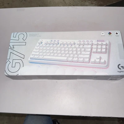 Logitech G715 TKL Aurora Collection Wireless Mechanical Gaming Keyboard - White - Image 1 of 4