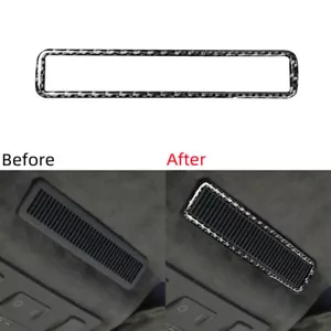 1Pc Carbon Fiber Overhead Air Vent Frame Cover Trim For Audi TT 8N 2001-2006 - Foto 1 di 12