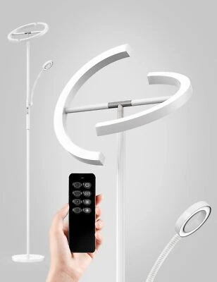 LED Stehleuchte Stehlampe dimmbar Leselampe Deckenfluter Standleuchte Wohnzimmer - Bild 1 von 4