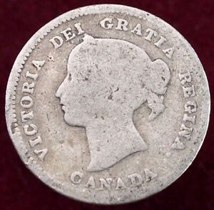 Canada 5 Cents (Date illegible) - Queen Victoria (K2305) - CA-U1