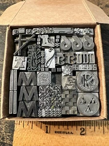 Printing Blocks “ Lead Ornamental Borders Dingbats” Variety of Designs! #12 - Picture 1 of 14