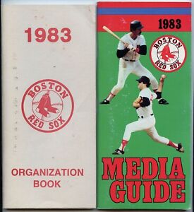 1983 Boston Red Media Guide & Organizational Record Book, Yastzemski, Rice, etc