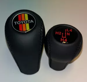 TOYOTA Shift Knobs set Fits 4Runner , Tacoma Black 5-6 speed Manual tr. - Picture 1 of 3