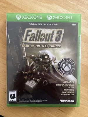 Fallout 3 -- Game of the Year Edition (Microsoft Xbox One X360, 2009) US Version - Image 1 of 2