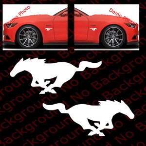 2 pieces x Running Wild Horse Pony Vinyl Die Cut Decals for Cars Fenders FD001 - Bild 1 von 10