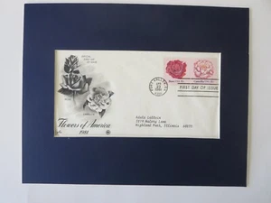 Honoring Garden Flowers - The Rose & Camellia & First Day Cover of their Stamps - Picture 1 of 1