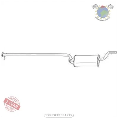 Silencieux d'échappement central Sigam pour FORD TRANSIT D - Photo 1/3