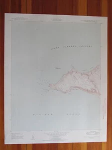 San Miguel Island West California 1950 Original Vintage USGS Topo Karte - Bild 1 von 1