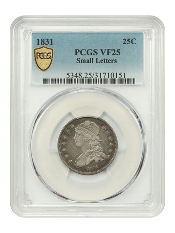 1831 25c PCGS VF25 (Small Letters) Cover