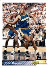 1992-93 Upper Deck Basketball Card Victor Alexander Golden State Warriors #264