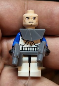LEGO STAR WARS Captain Rex 7675 sw0194 Missing Helmet VGUC C16-4 