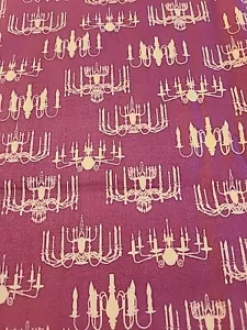 Purple Chandelier Fabric By Wild Apple David Textiles $7.99 Per 1/2 Yd. - Picture 1 of 3
