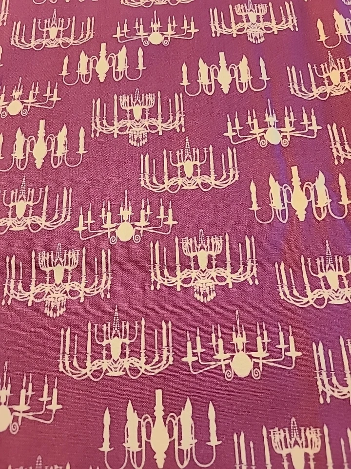 Purple Chandelier Fabric By Wild Apple David Textiles $7.99 Per 1/2 Yd. - Image 1 of 3
