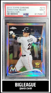 2014 Topps Chrome Christian Yelich ROOKIE CUP REFRACTOR PSA 9 MINT ๐ฅ - Picture 1 of 3