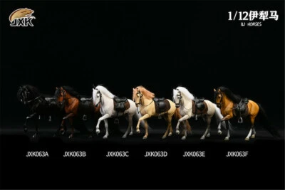 JXK 1:12 Ili Horses Model Animal Figure Equidae Collection Scene Decor Toy Gift - Image 1 of 4