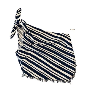 NWOT Simon Miller Mette Linen Blend Ink Blue Macadamia Stripe Top Women's 0 - Picture 1 of 10