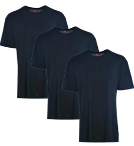 Hanes Men's ComfortSoft Black Label T-Shirt (Pack of 3) Black, XL Crew Neck - Picture 1 of 4