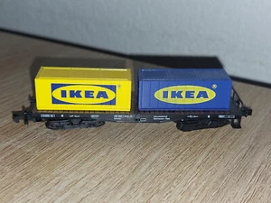 Spur N Arnold 4957 : Container-Tragwagen,(1x gelb, 1x blau) ´IKEA´ ohne OVP - Bild 1 von 1