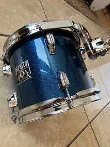 New Tama superstar classic maple 8 x 7 tom Blue Sparkle with StarMount hardware - Picture 1 of 16