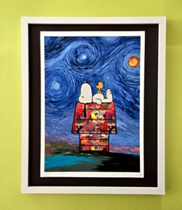 DEATH NYC Hand Signed LARGE Print Framed 16x20in COA Snoopy and Cameron #7 - Picture 1 of 4