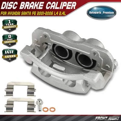 Pinza de freno de disco con soporte para Hyundai Santa Fe 2001-2006 L4 2,4 L delantera derecha Foto 1 de 4