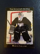 Manon Rheaume GOALIE 1993 Investor's Journal Silver #5 NHL IJ RARE Oddball