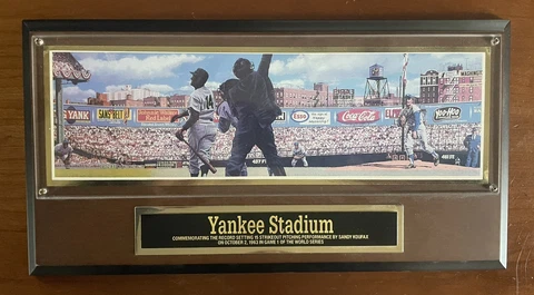 Sports Impressions Yankee Stadium Collectors Plaque (Sandy Koufax) Cover