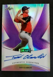 2013 Leaf Metal Draft Prismatic PURPLE Ian Clarkin RC AUTO /50 Colorado Rockies - Picture 1 of 3